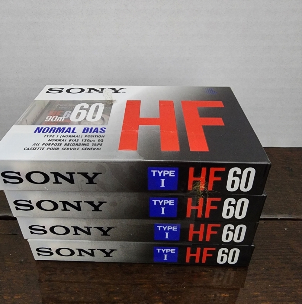NEW Sony HF 60 Cassette Tapes- SET OF 4